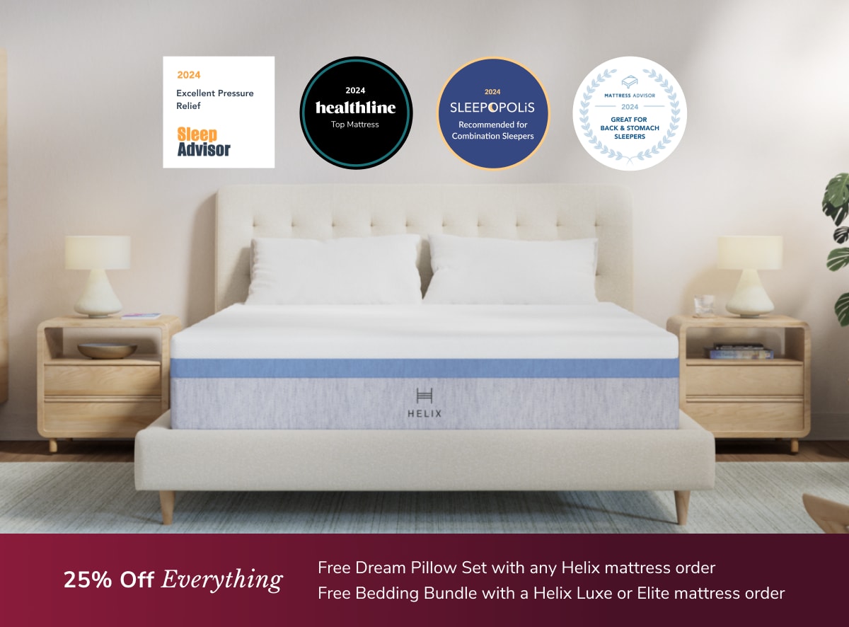 Shop the Helix Moonlight Plush Mattress with Extra Support Helix Sleep