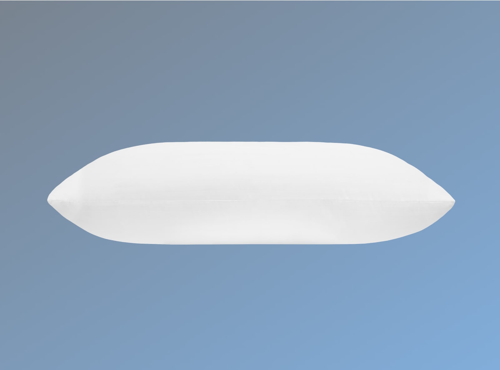 Dream Pillow shown on a blue background from a side angle