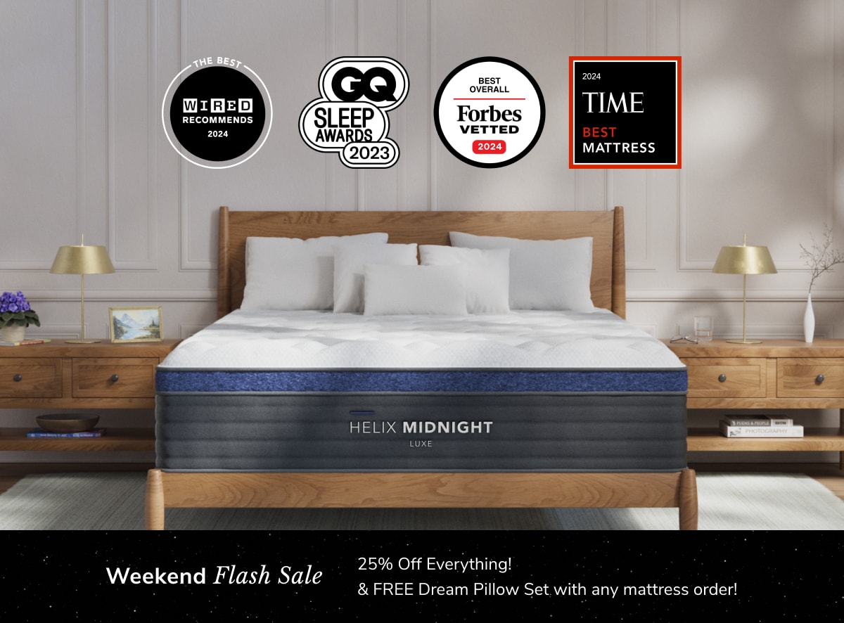 Shop the Helix Midnight Luxe | Premium Mattress with Pressure 
