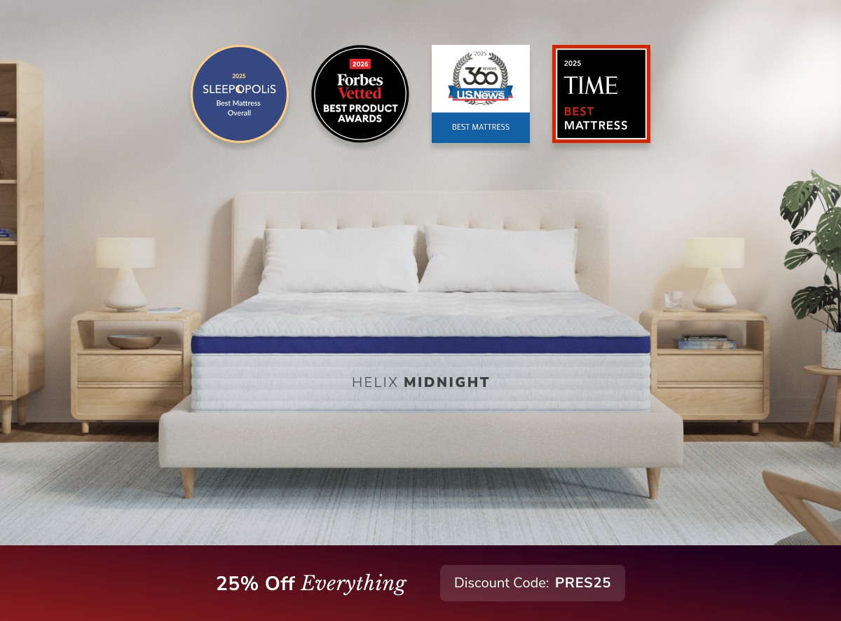 Shop the Helix Midnight | Medium Feel Mattress with Pressure