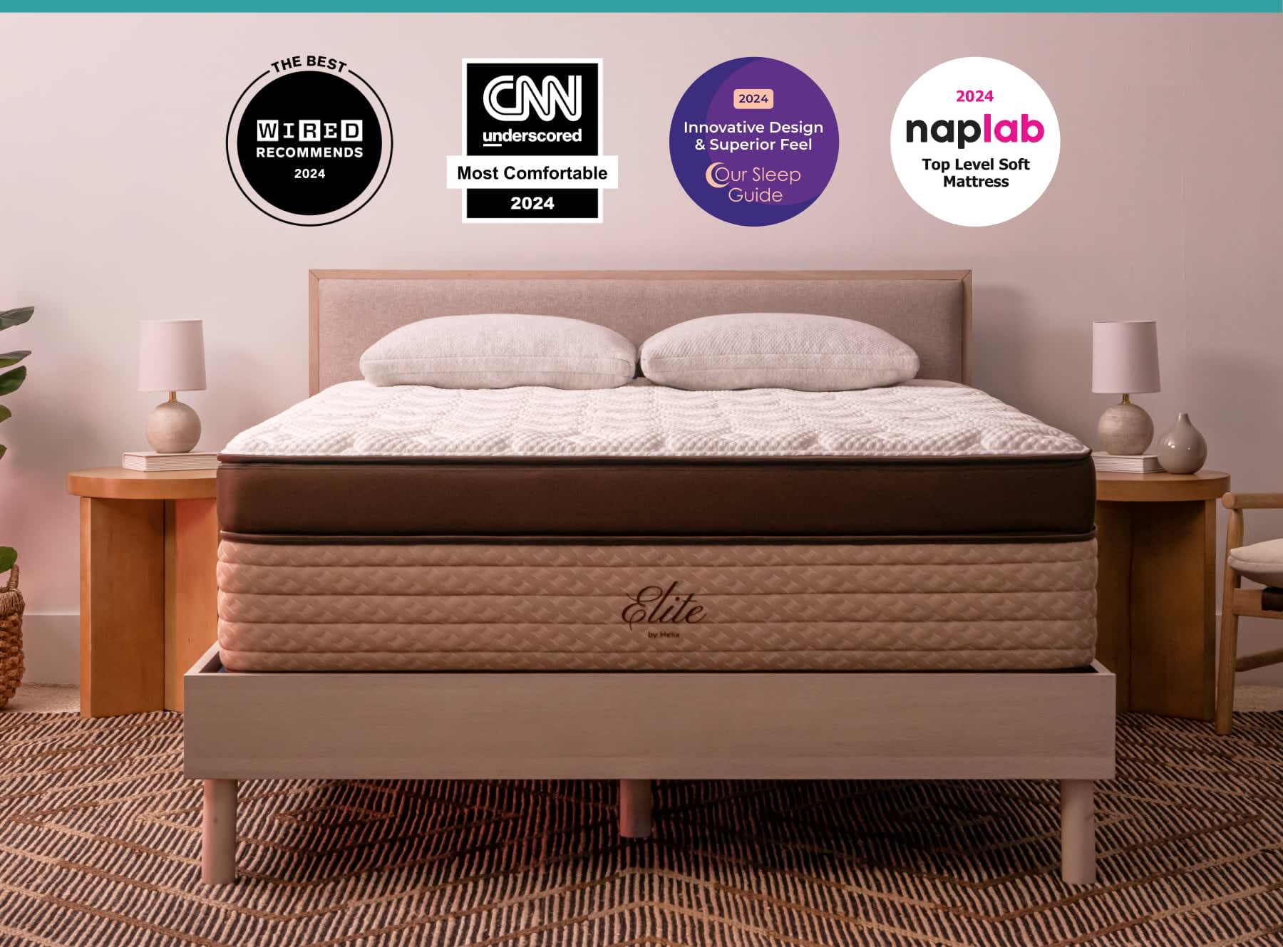 Shop the Helix Moonlight Luxe  Premium Soft Mattress, Extra Support -  Helix Sleep