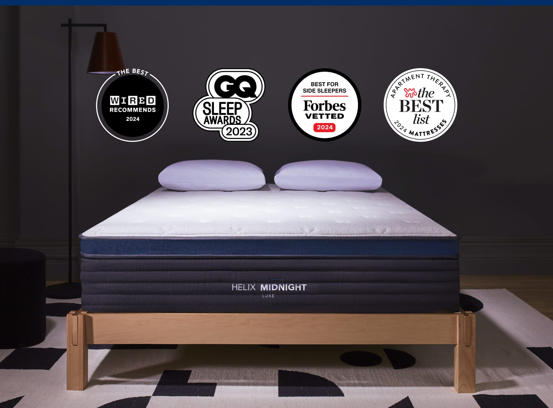 Shop the Helix Midnight Luxe  Premium Mattress with Pressure