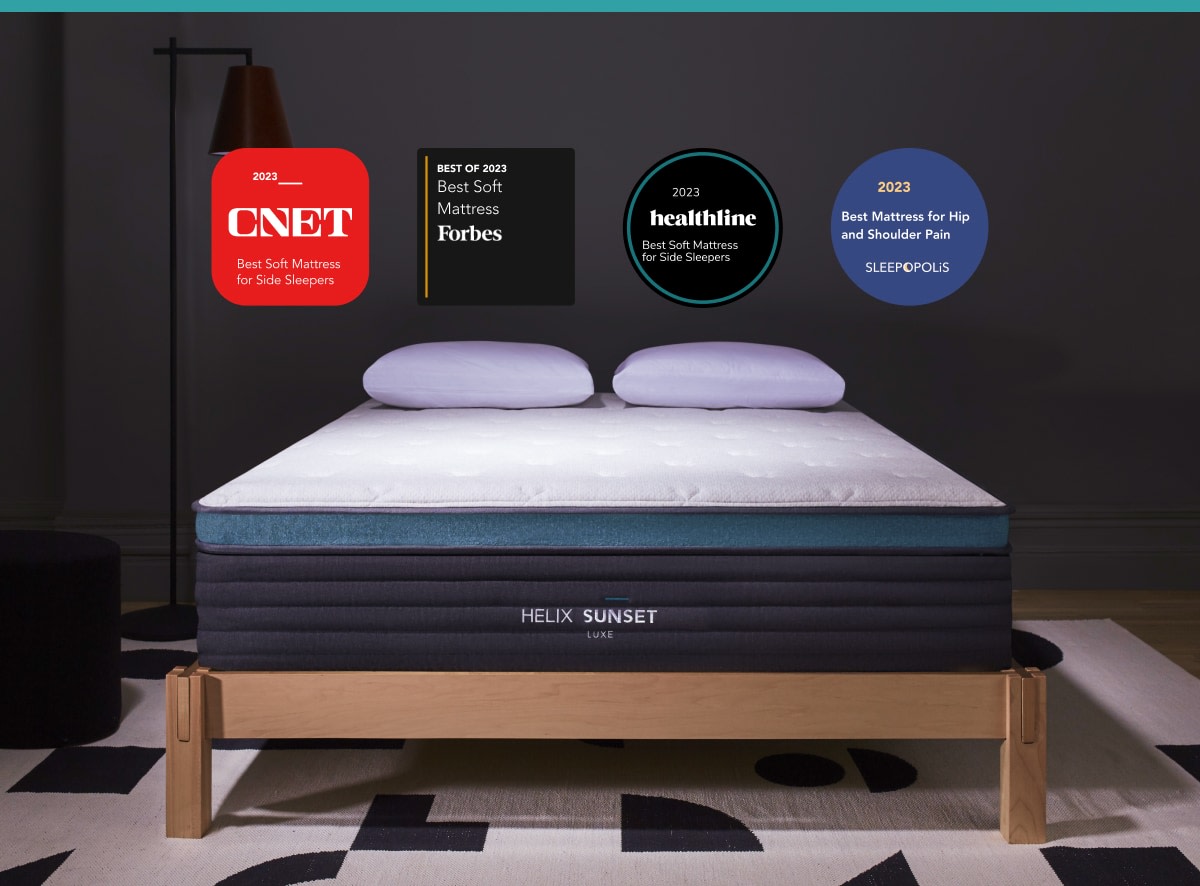 Shop the Helix Sunset Luxe Premium Soft Mattress, Pressure Relief