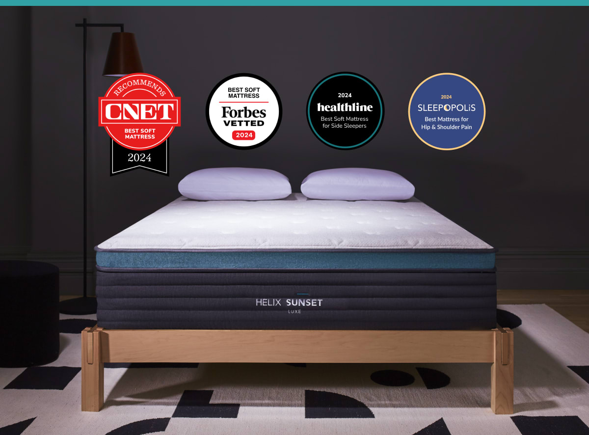 Shop the Helix Sunset  Plush Mattress with Pressure Relief