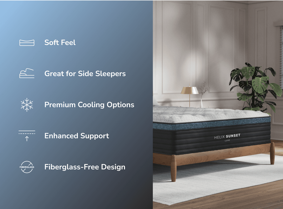 Shop the Helix Sunset Luxe mattress