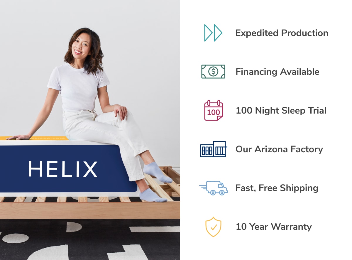 Shop the Helix Midnight  Medium Feel Mattress with Pressure