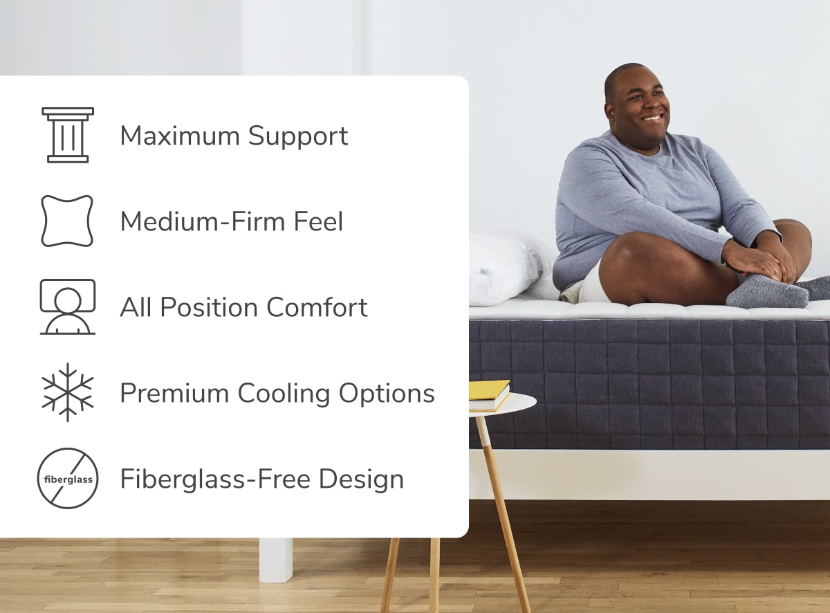 Shop the Helix Plus Mattress for Plus Size Sleepers Helix Sleep