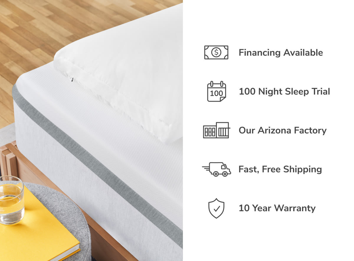 Enjoy financing and a 100 night sleep trial