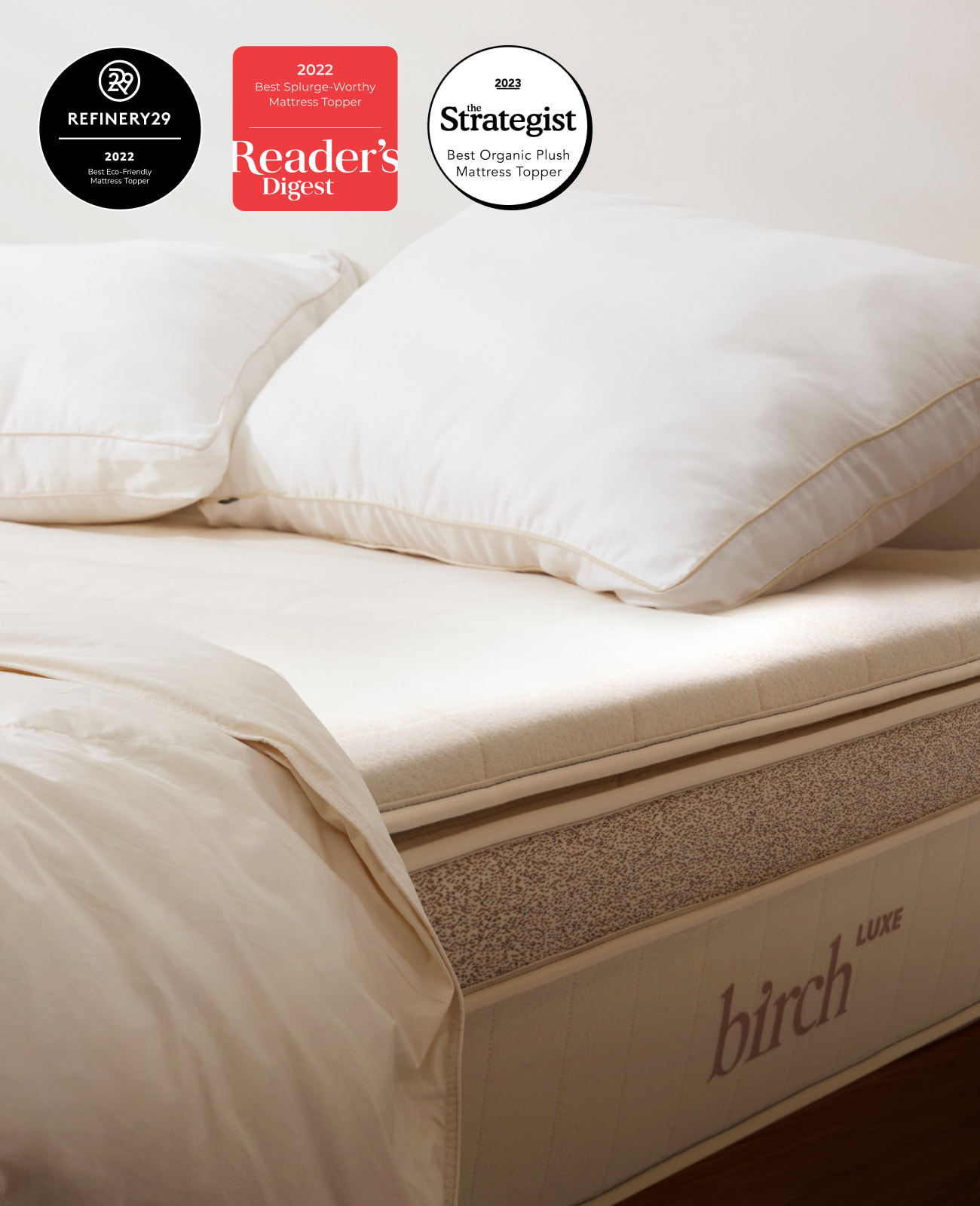 Birch Organic Mattress Topper Natural Latex Mattress Topper Birch
