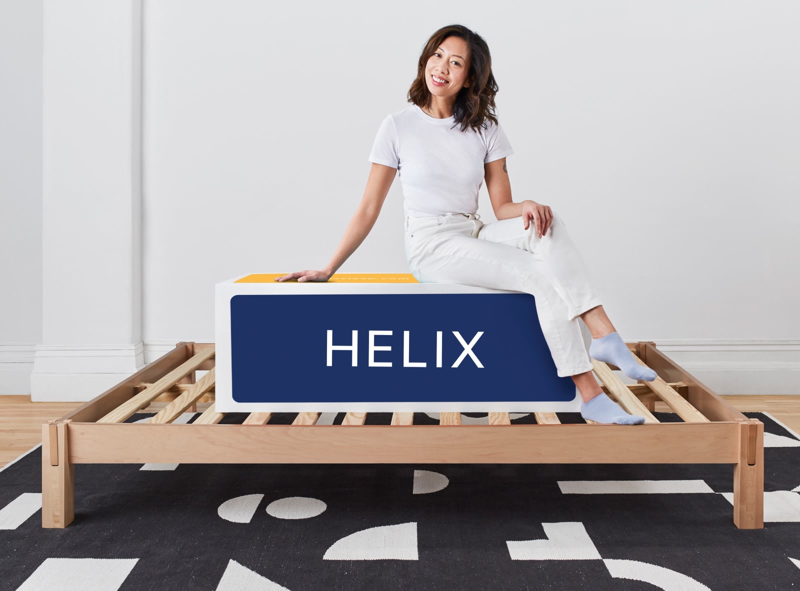 Helix Natural Wood Frame Base