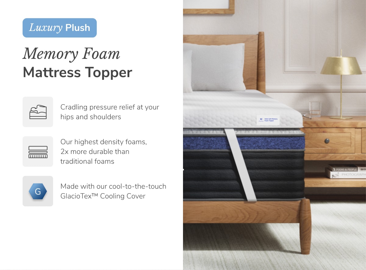 Add plush comfort to the surface of any mattress