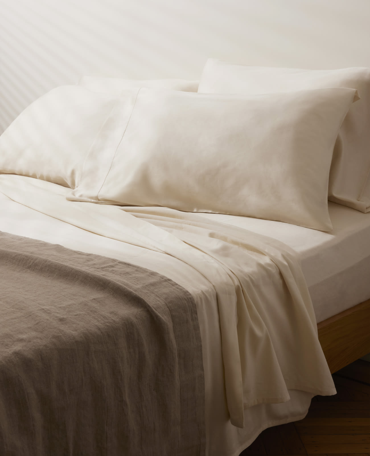 Organic Cotton Sheet Set - Sand - Birch