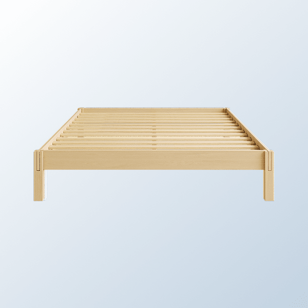 An image of the Madison Bed Frame on a blue background gradient