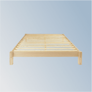 Madison Bed Frame on a blue gradient background