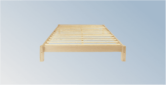 Madison Bed Frame on a blue gradient background