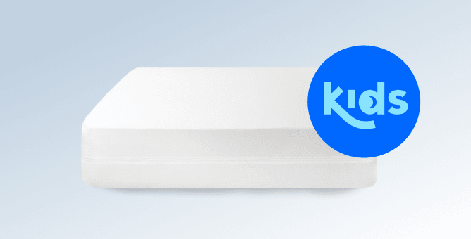 An image of the Kids Mattress Encasement on a light blue gradient background