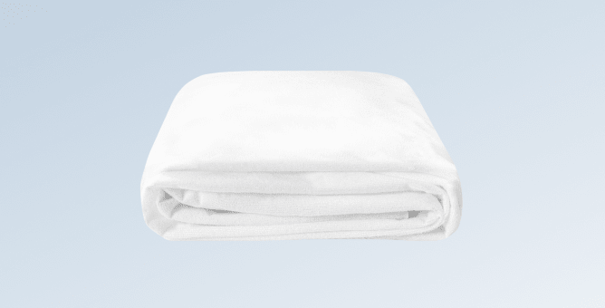 An image of the Mattress Protector on a light blue gradient background