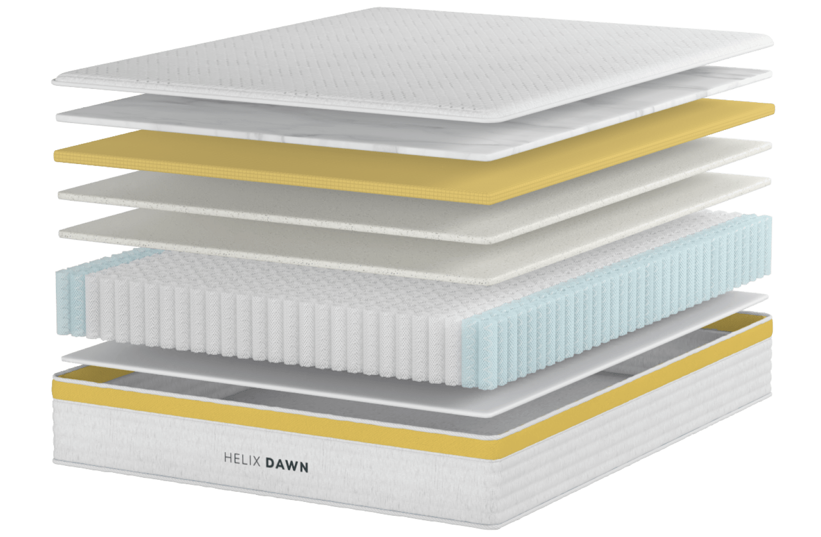 Explore the layers of the Helix Dawn Mattress