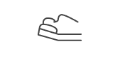 An icon indicating this base alleviates everyday neck strain & back pain