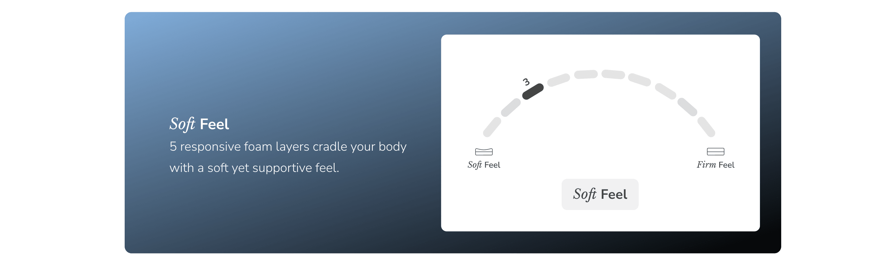 Enjoy a soft feel on the Moonlight mattress