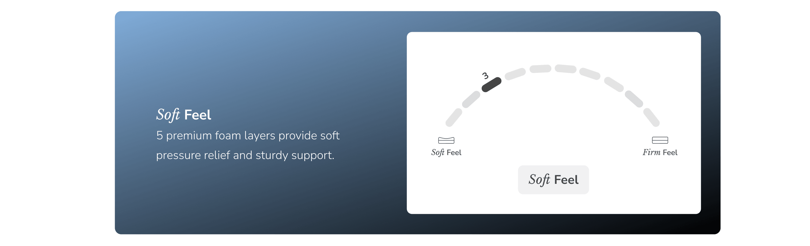 Enjoy a soft feel on the Sunset mattress