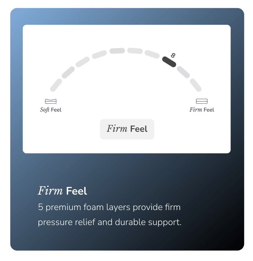 Enjoy a firm feel on the Twilight mattress