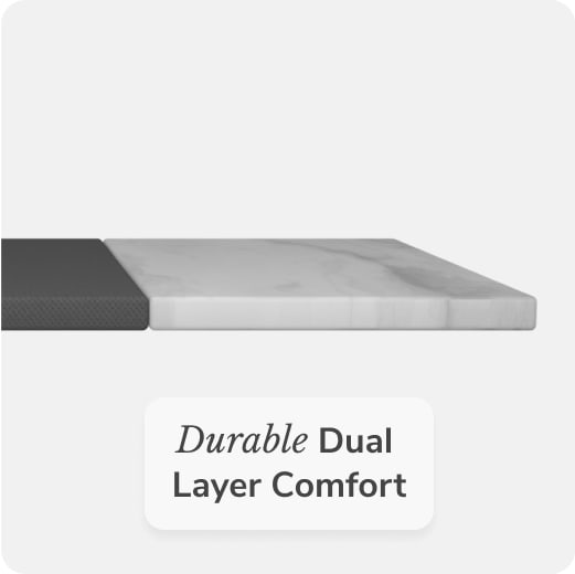 Made with two layers of durable foam