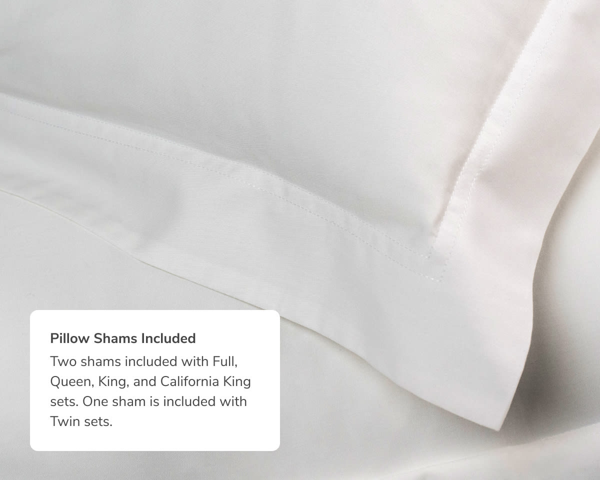 A closeup of the Duvet Cover without a callout that pillow shams are included