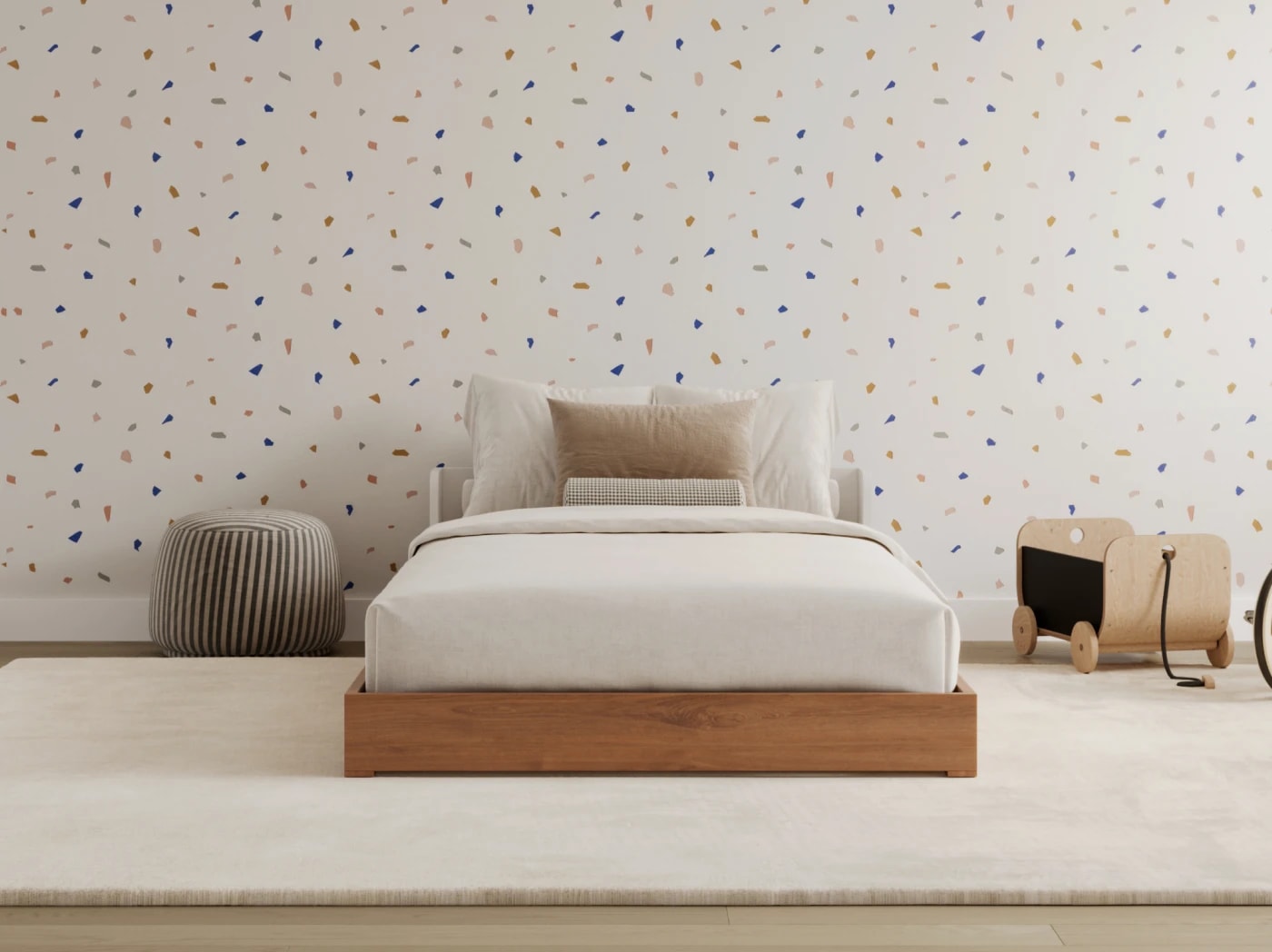 A rendered image of the Bryant toddler floor in a bedroom scene