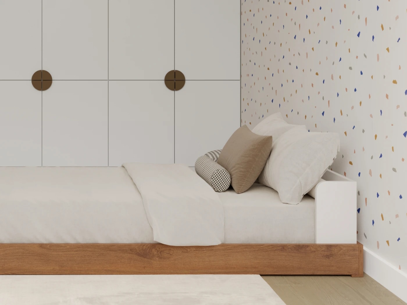 A rendered image of the Bryant toddler floor in a bedroom scene
