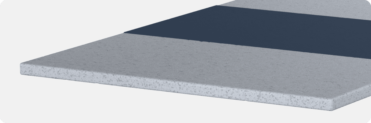 A rendered image showing the ErgoAlign layer on the ErgoAlign Mattress Topper