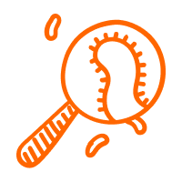 An icon indicating the Helix Kids mattress is anti-microbial