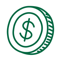 An icon indicating the financing is available on this product