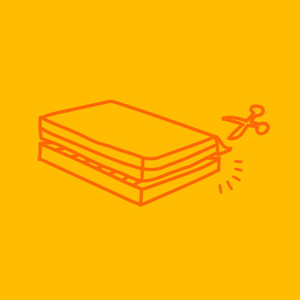 Kids Mattress Unboxing Illustration