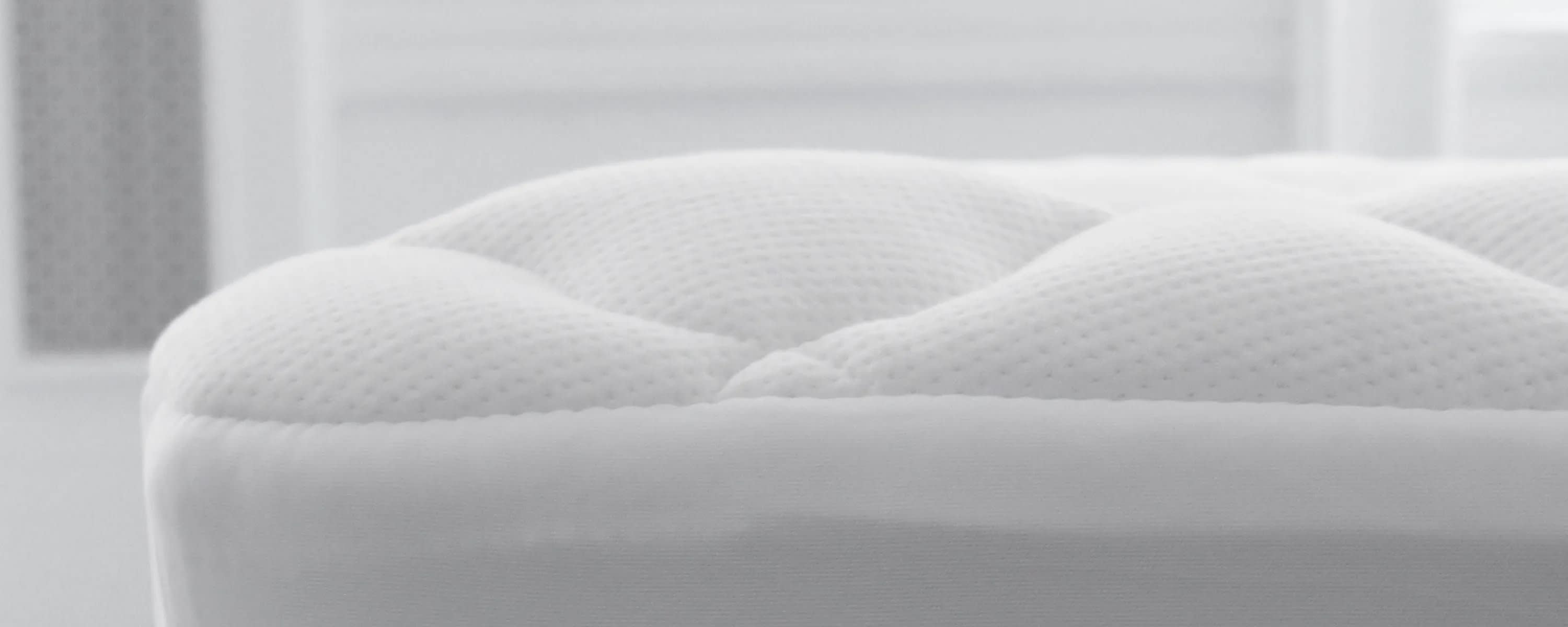 Close up of pillow top mattress