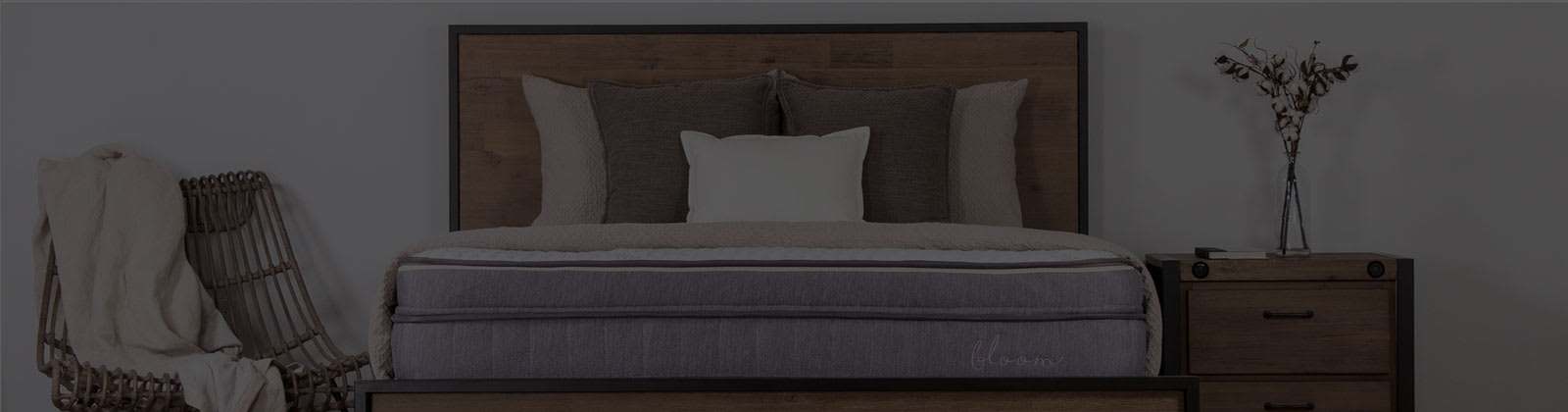 Bloom mattress by Brooklyn Bedding in bedroom