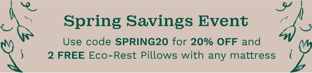 Save 20% with the Spring Savings Event