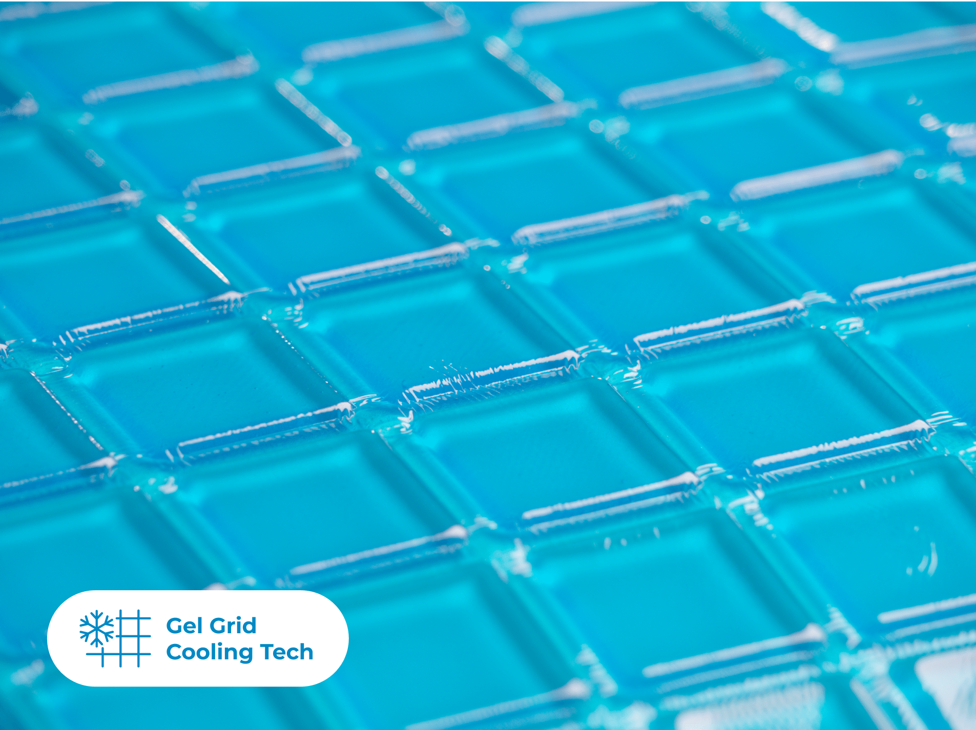 Luxury Cooling Gel Memory Foam Pillow gel cooling grid zoomed detail