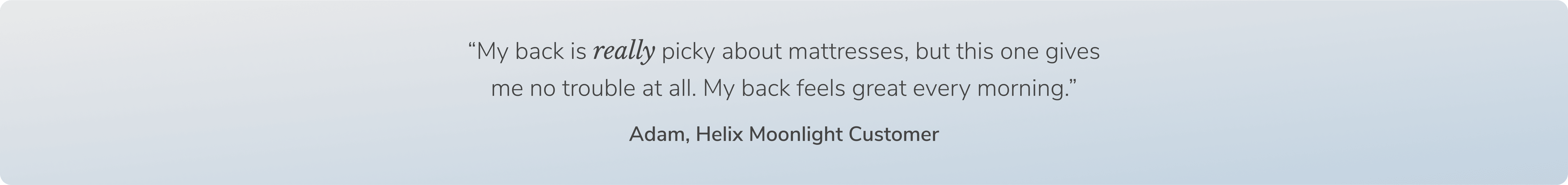 Read a real testimonial from a Helix customer