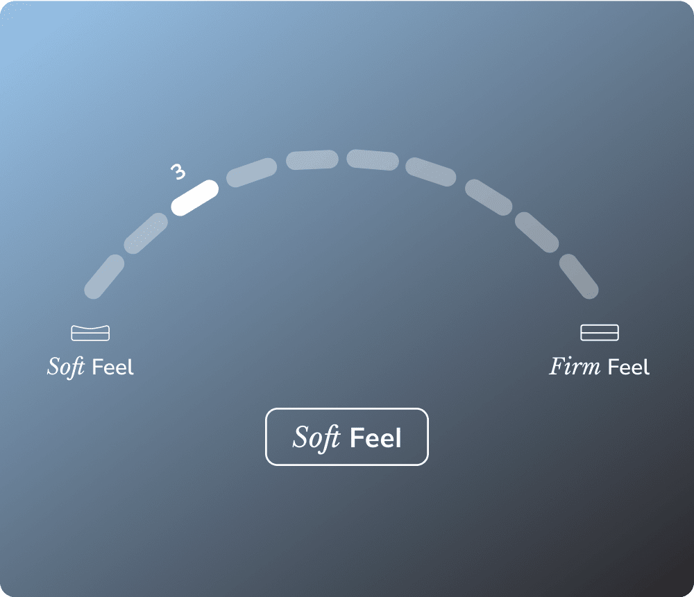 The Moonlight Luxe mattress has a soft feel