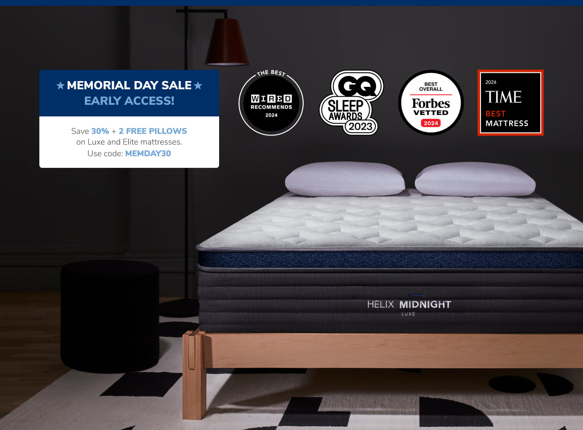 Shop the Helix Midnight Luxe Premium Mattress with Pressure Relief