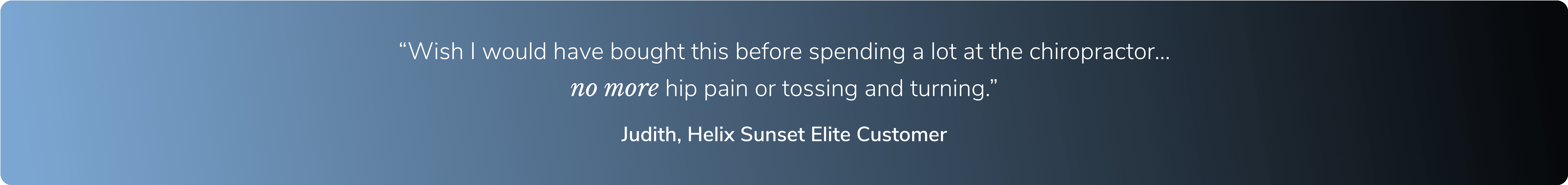 Read a real testimonial from a Helix customer
