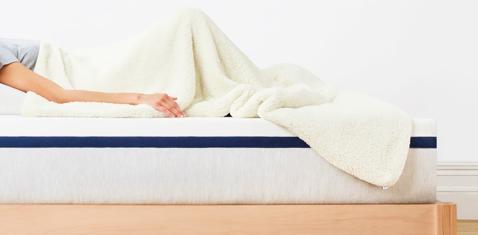 Woman using Weighted Blanket