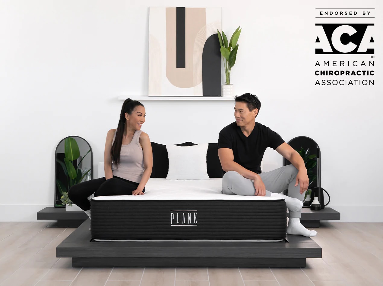 Brooklyn Bedding Plank Firm Luxe Mattress Lifestyle with Models