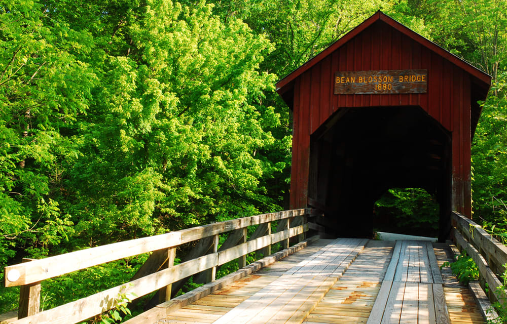 RV Mattress RV Destinations Indiana Covered Bridge