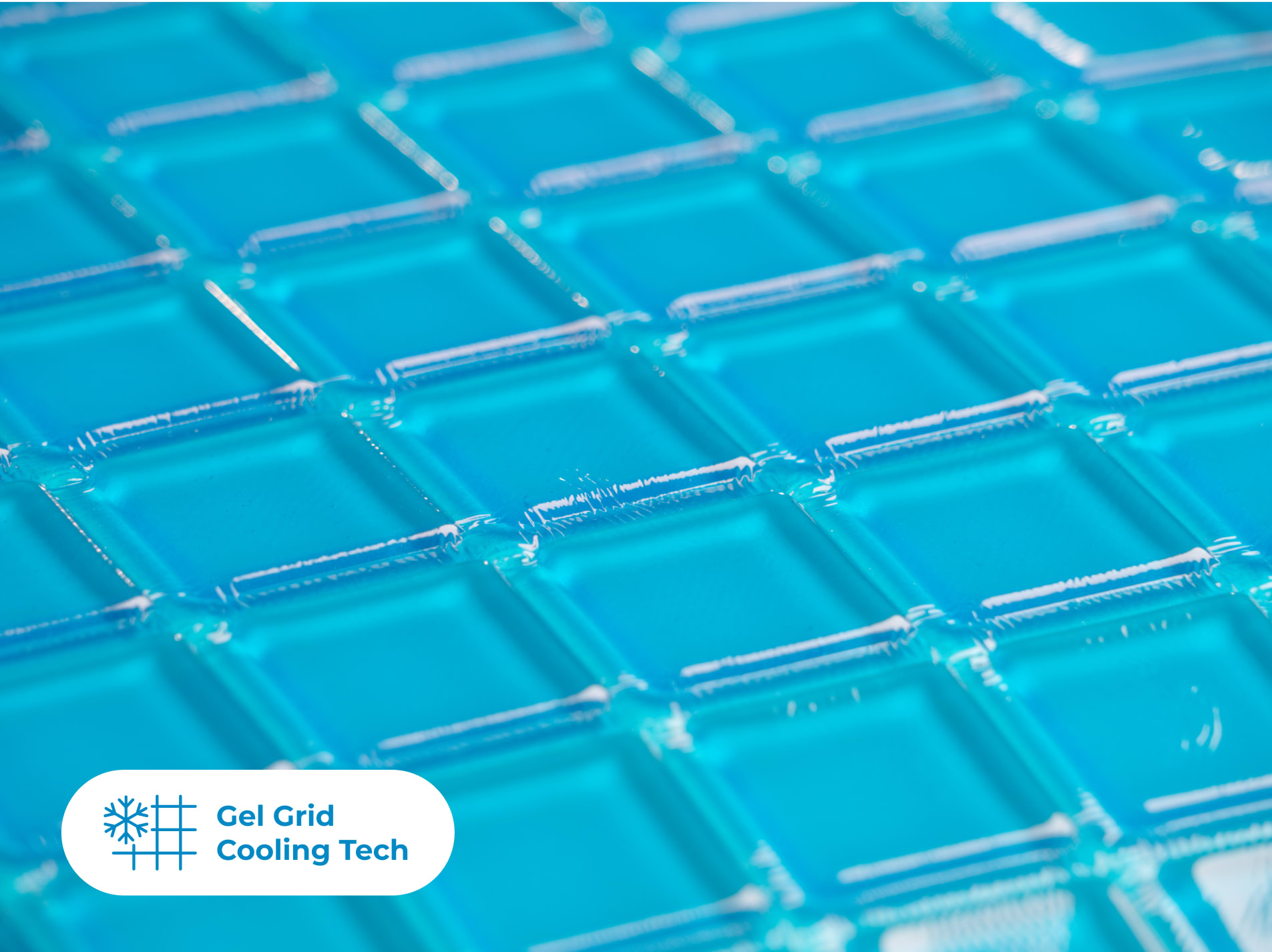 Luxury Cooling Gel Memory Foam Pillow gel cooling grid zoomed detail