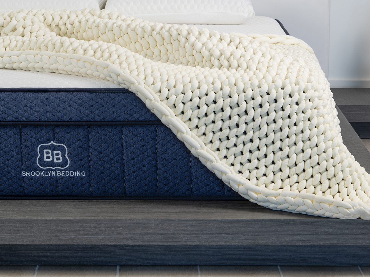 Chunky Knit Weighted Blanket Brooklyn Bedding