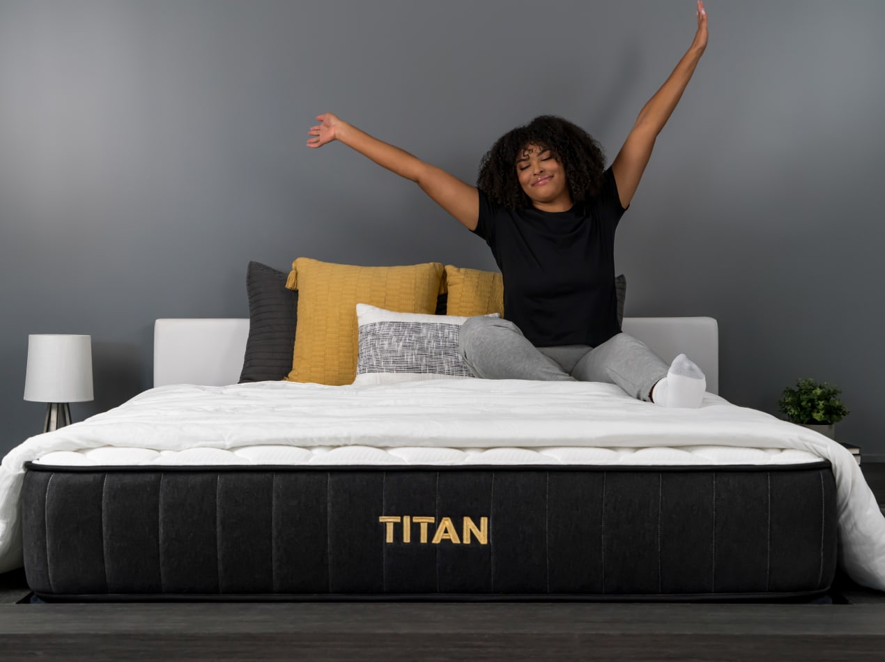 The Titan Plus Hybrid Mattress for Plus Size Sleepers Titan