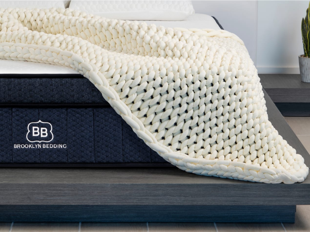 Chunky Knit Weighted Blanket Brooklyn Bedding