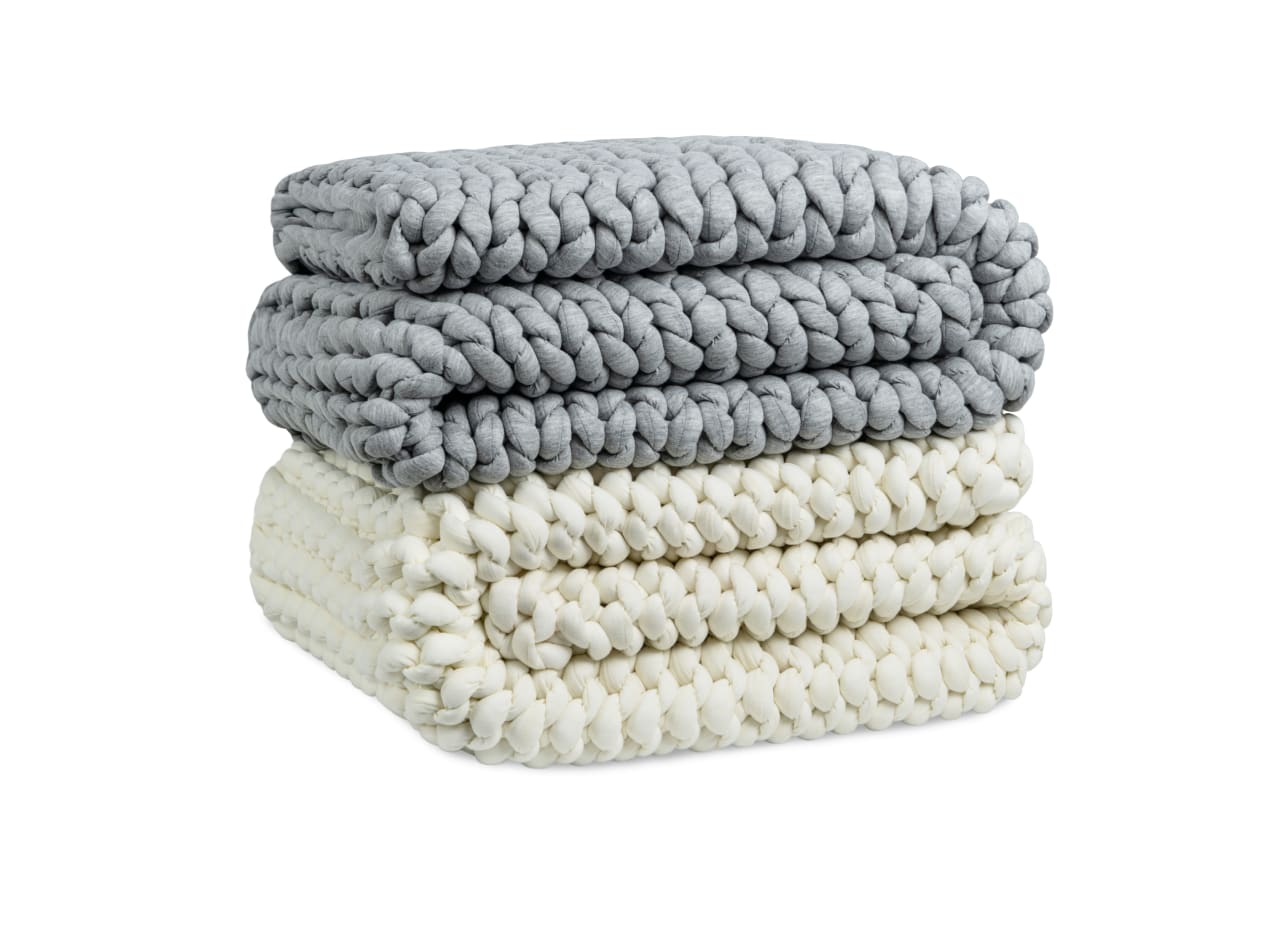 Chunky Knit Weighted Blanket Brooklyn Bedding